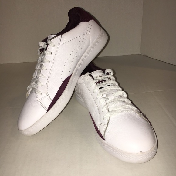 White and burgundy pumas size 6.5 - Picture 1 of 8